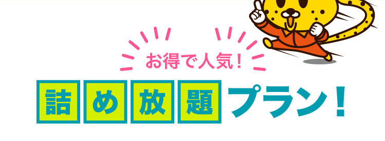 お得で人気！詰め放題プラン！